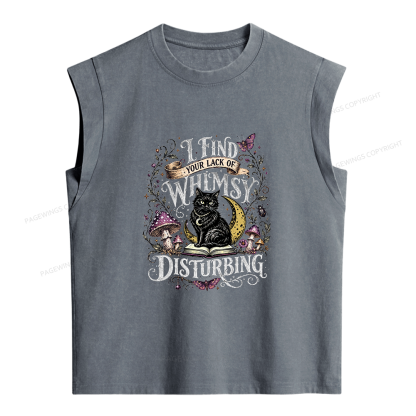 Pagewings I Find Your Lack Of Whimsy Women's Washed Tank Top