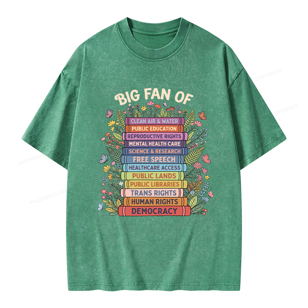 Pagewings Progressive Book Unisex Washed T-shirt