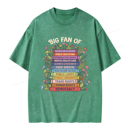 Pagewings Progressive Book Unisex Washed T-shirt
