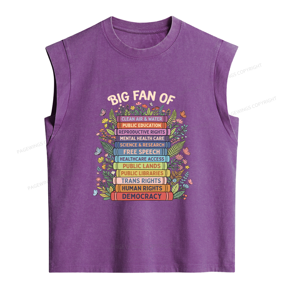 Pagewings Progressive Book Women's Washed Tank Top