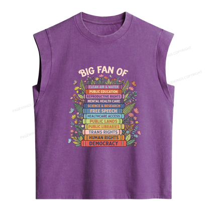 Pagewings Progressive Book Women's Washed Tank Top