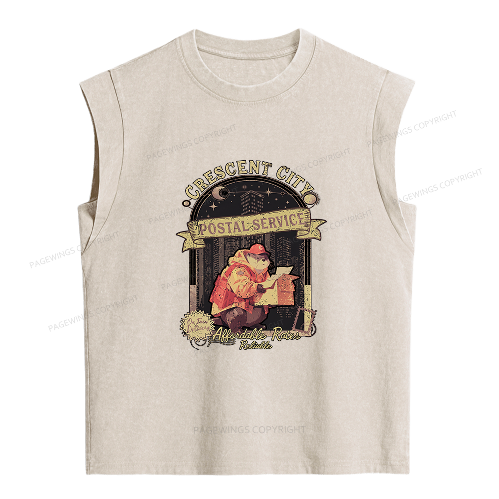 Pagewings Fantasy Book Women's Washed Tank Top