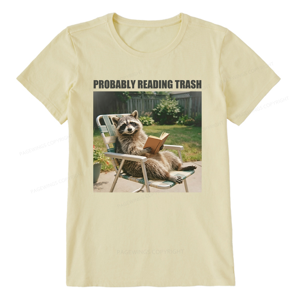 Pagewings Probably Reading Trash Unisex Classic T-shirt