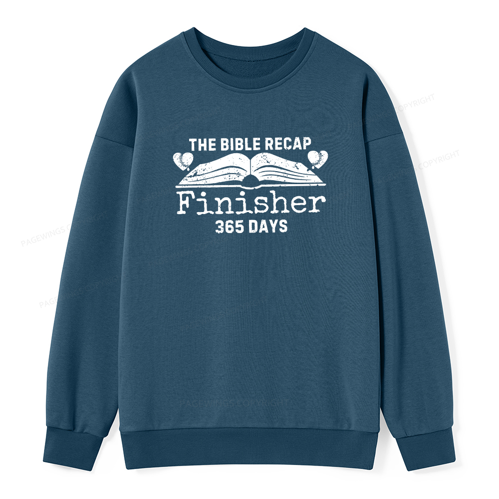 Pagewings The Bible Recap Finisher 365 Days Unisex Classic Sweatshirt