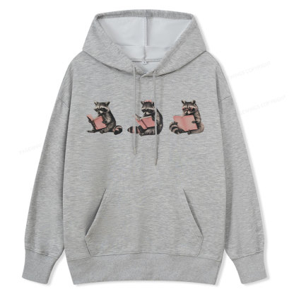 Pagewings Funny Raccoon Bookish Gift Unisex Classic Hoodie