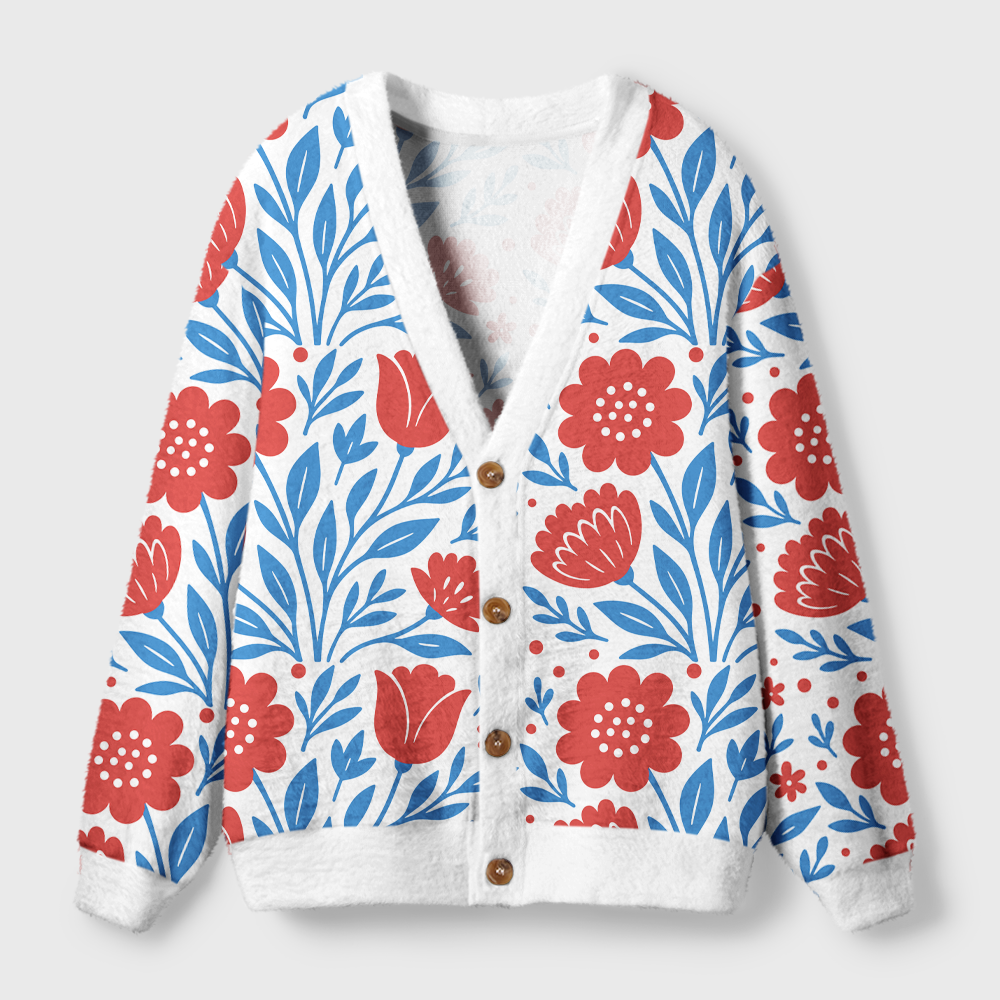 Pagewings Big Fan Of Human Rights Light Knit Unisex Cardigan Sweaters