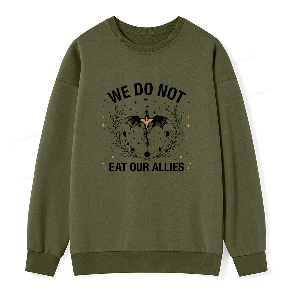 Pagewings We Do Not Eat Our Allies Unisex Classic Sweatshirt