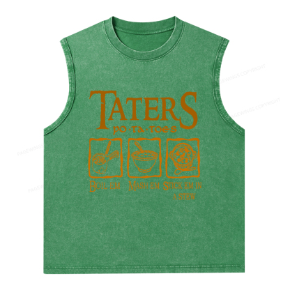 Pagewings Taters PoTaToes Unisex Washed Tank Top