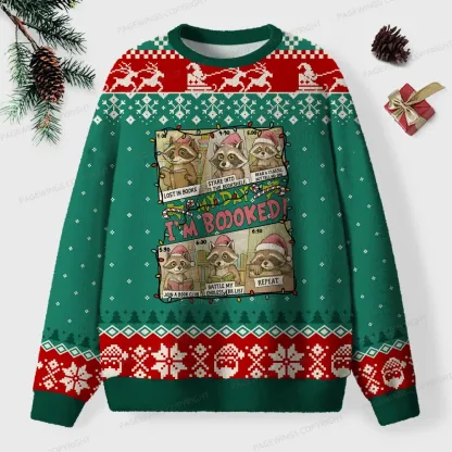 Pagewings I’m Booked Unisex Ugly Knit Sweatshirt