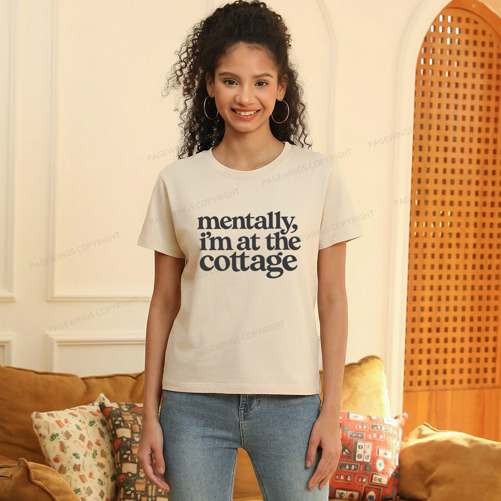 Pagewings At The Cottage Women's Washed T-shirt