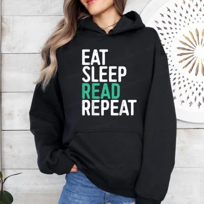 Pagewings Eat Sleep Read Repeat Unisex Classic Hoodie