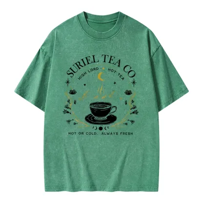 Pagewings Suriel Tea Co Unisex Washed T-shirt
