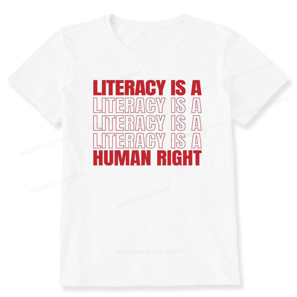 Pagewings Literacy Is A Human Right Unisex Classic T-shirt