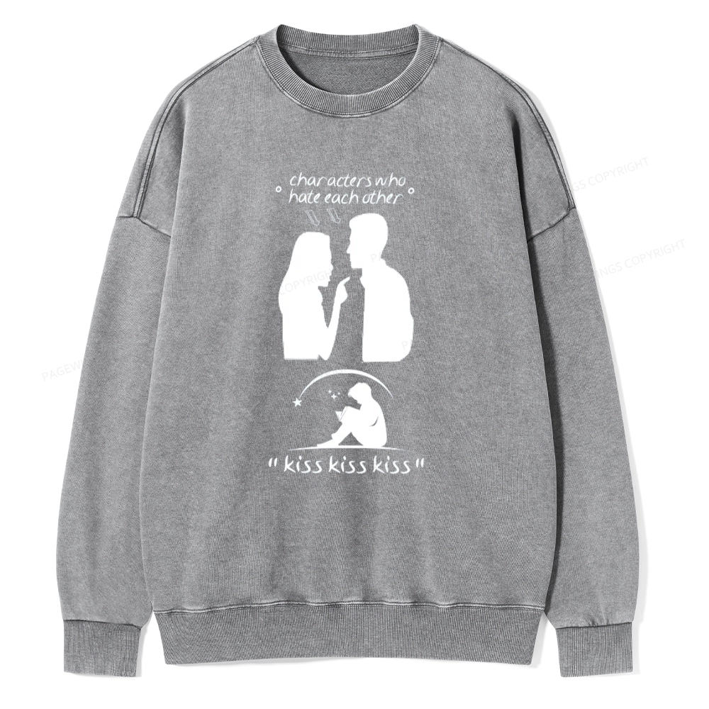 Pagewings Character Change Of The Enemies To Lovers Unisex Washed Sweatshirt
