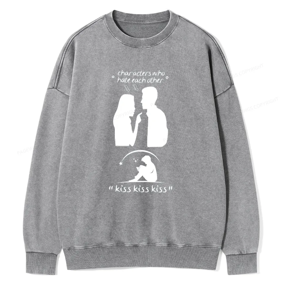 Pagewings Character Change Of The Enemies To Lovers Unisex Washed Sweatshirt