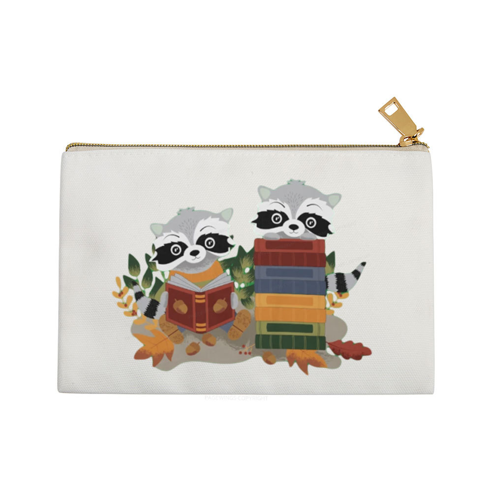 Pagewings Two Raccoons with Books Pouch