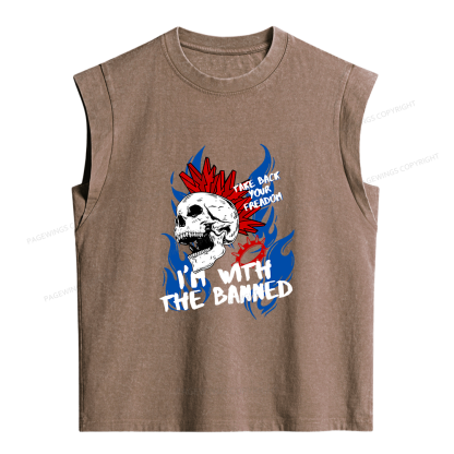 Pagewings Take Back Your Freadom Women's Washed Tank Top