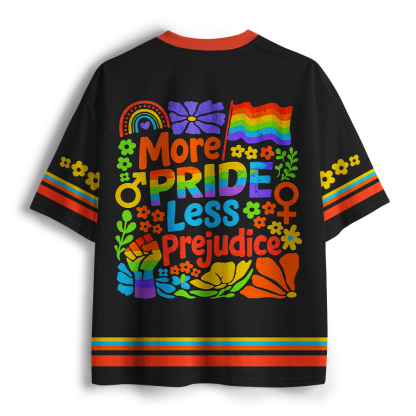 Pagewings More Pride Less Prejudice Unisex Mesh Jersey