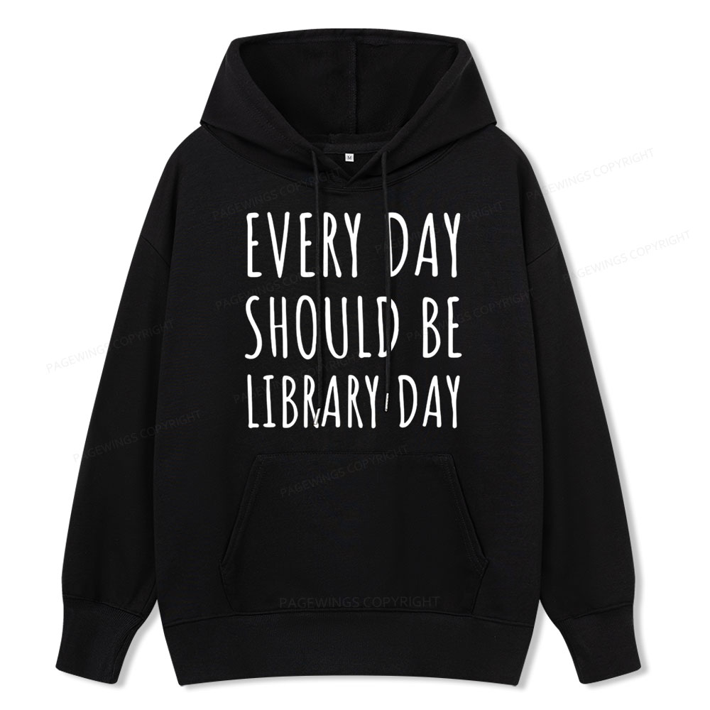 Pagewings Library Day Media Specialist Unisex Classic Hoodie