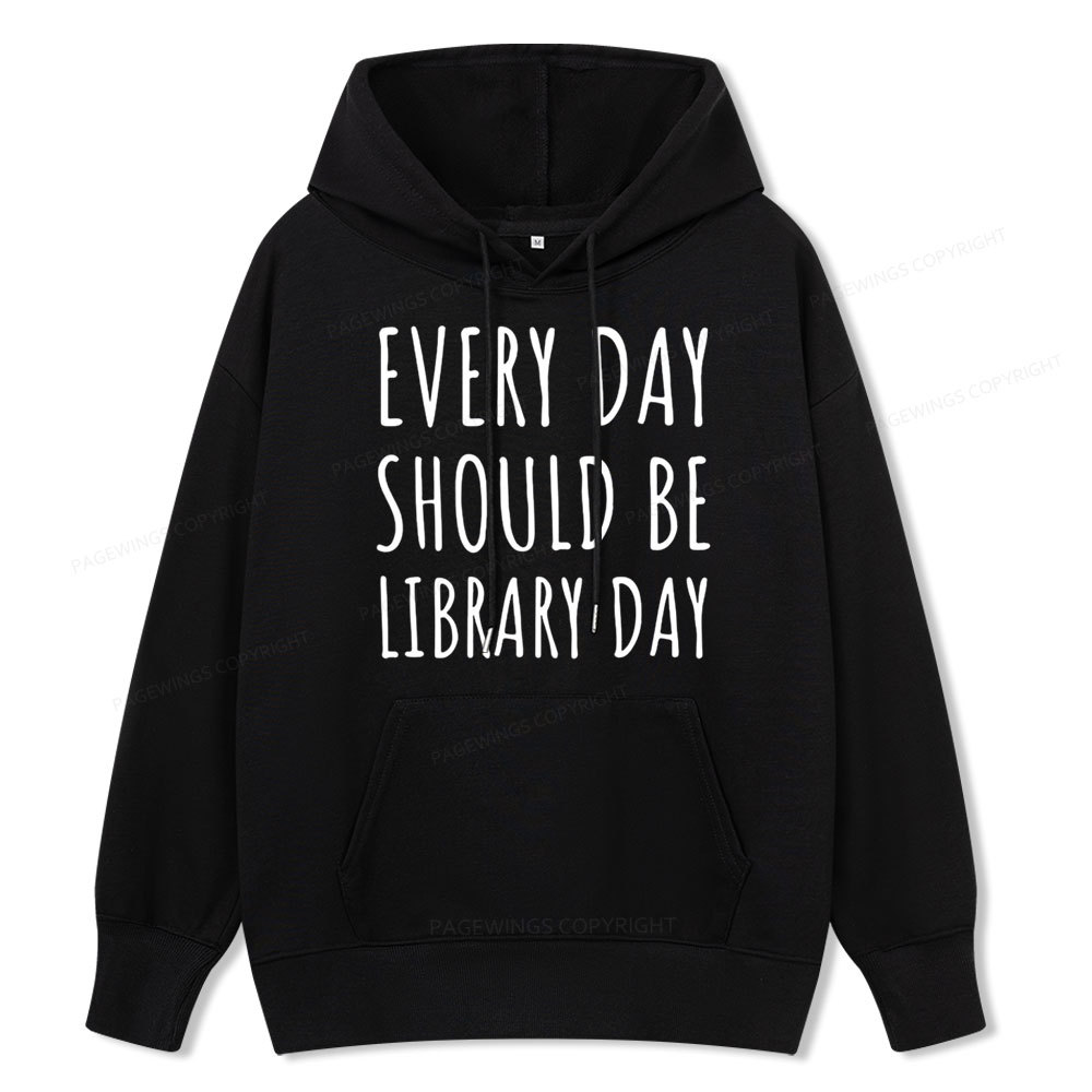 Pagewings Library Day Media Specialist Unisex Classic Hoodie