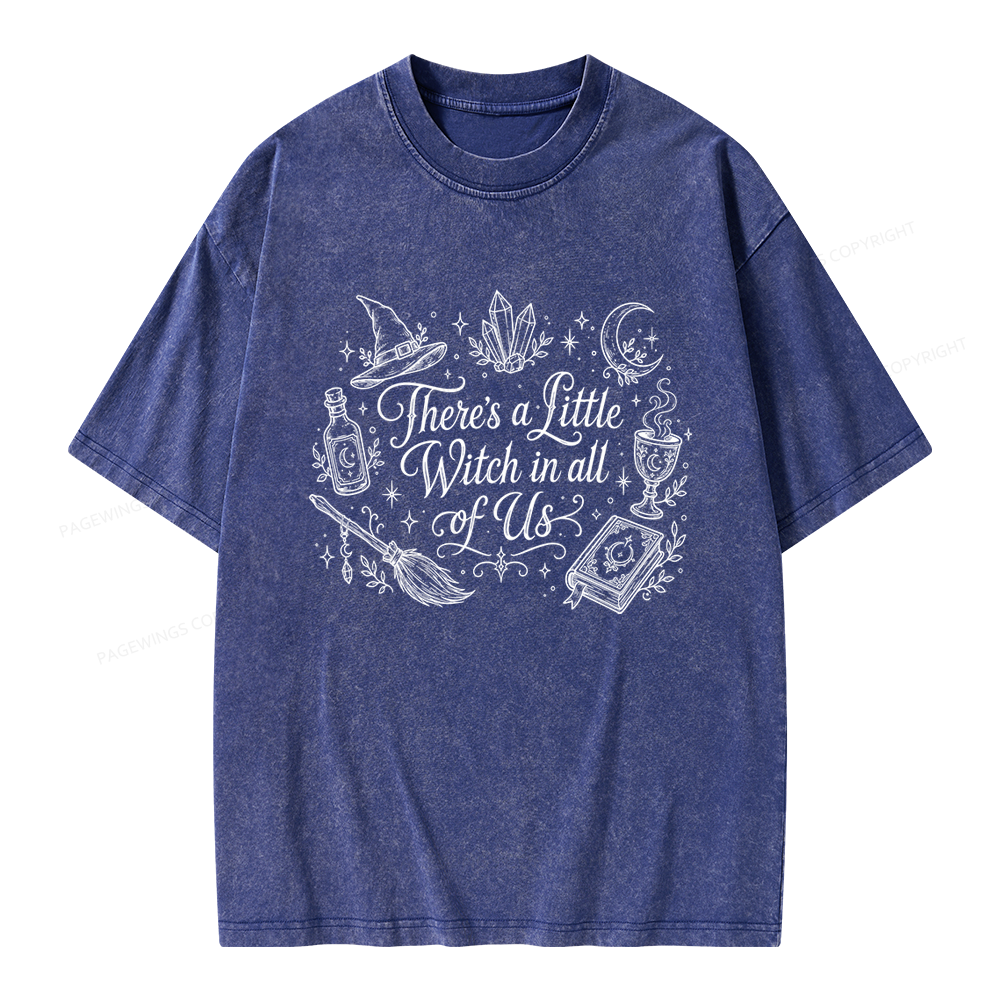 Pagewings Mystical Witchy Unisex Washed T-shirt