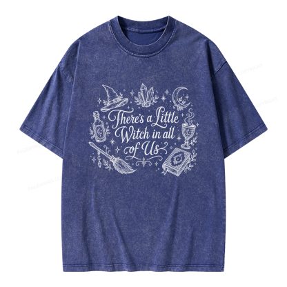 Pagewings Mystical Witchy Unisex Washed T-shirt