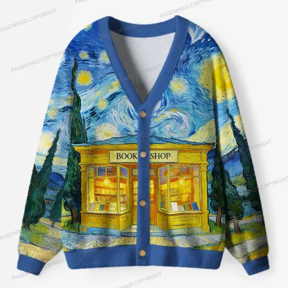 Pagewings Bookshop Unisex Ugly Cardigan Sweaters