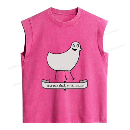 Pagewings That Is A Duck Women's Washed Tank Top