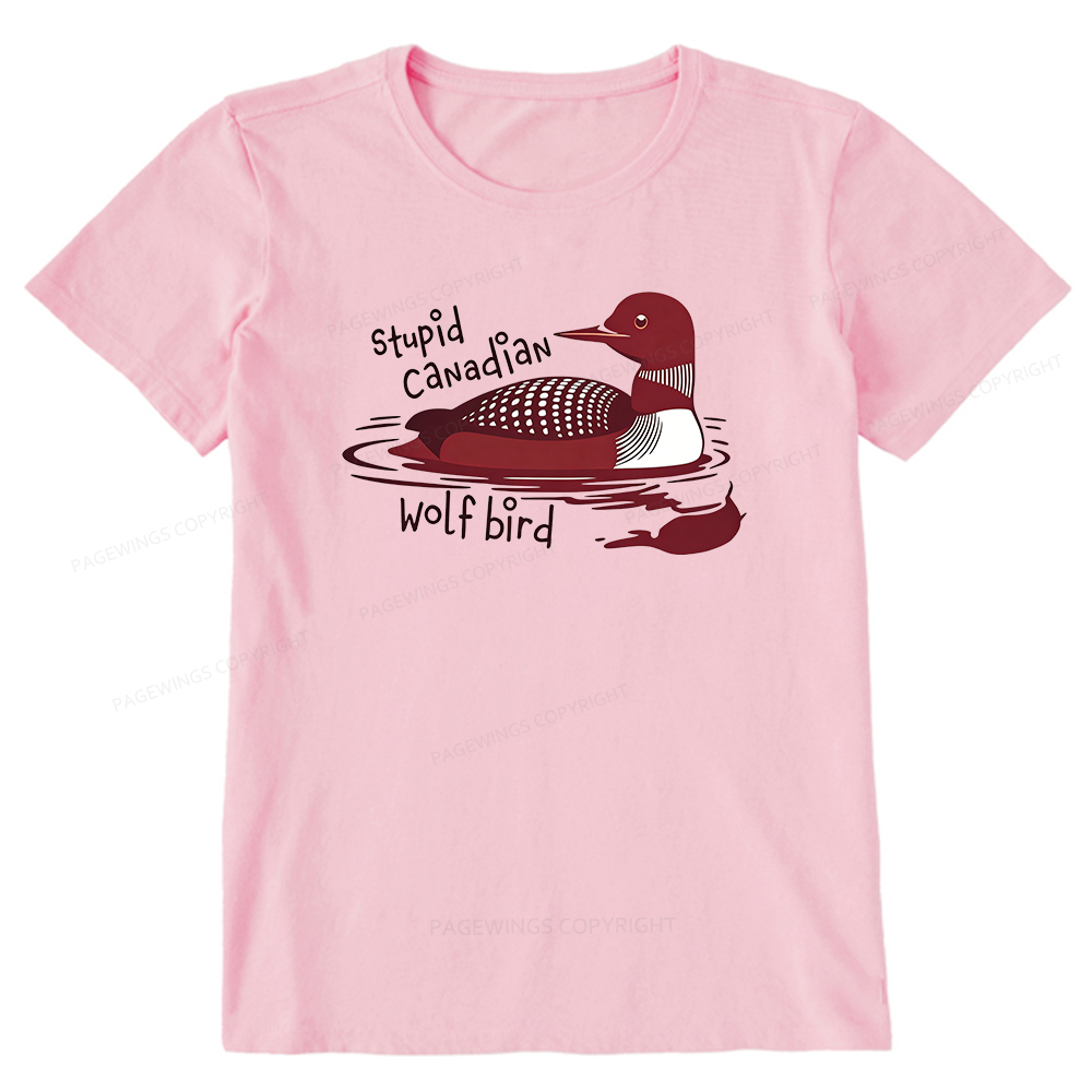 Pagewings Stupid Canadian Wolf Bird Unisex Classic T-shirt