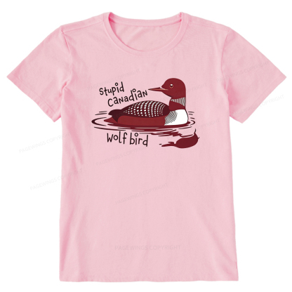 Pagewings Stupid Canadian Wolf Bird Unisex Classic T-shirt