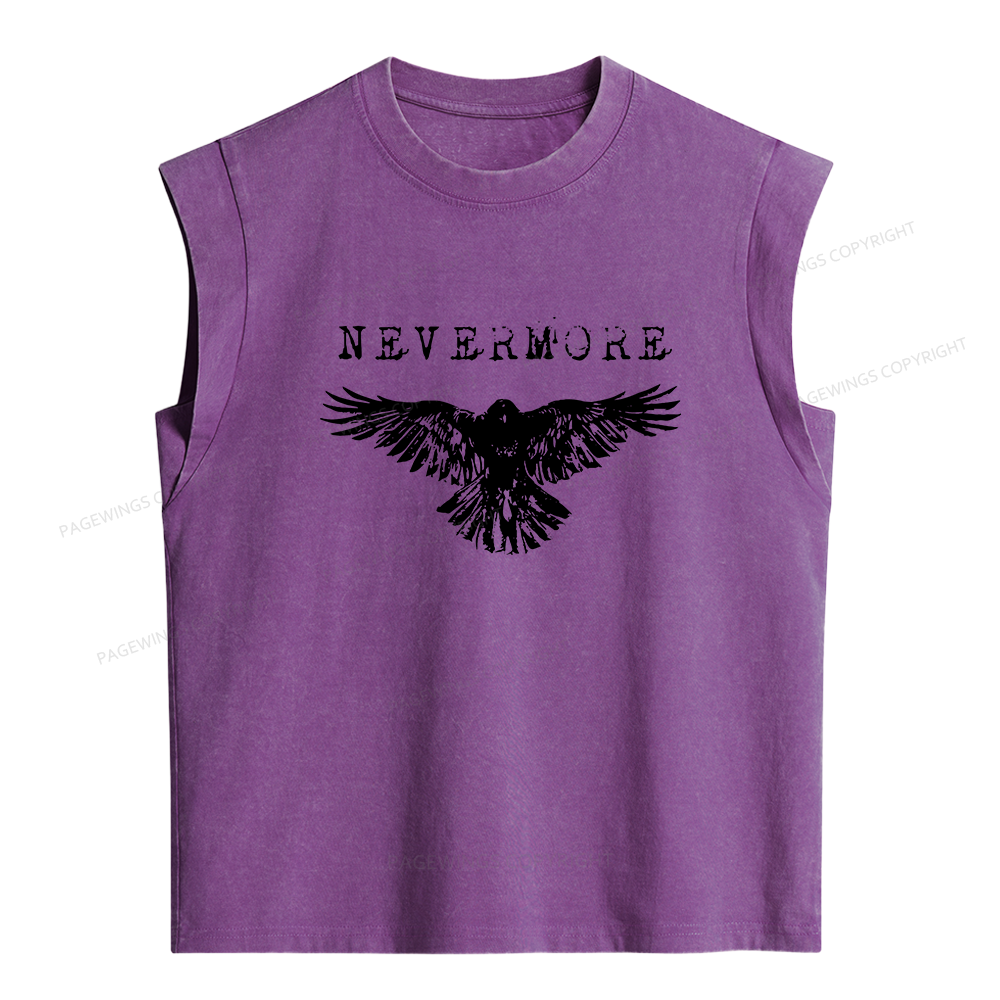 Pagewings Nevermore Women's Washed Tank Top