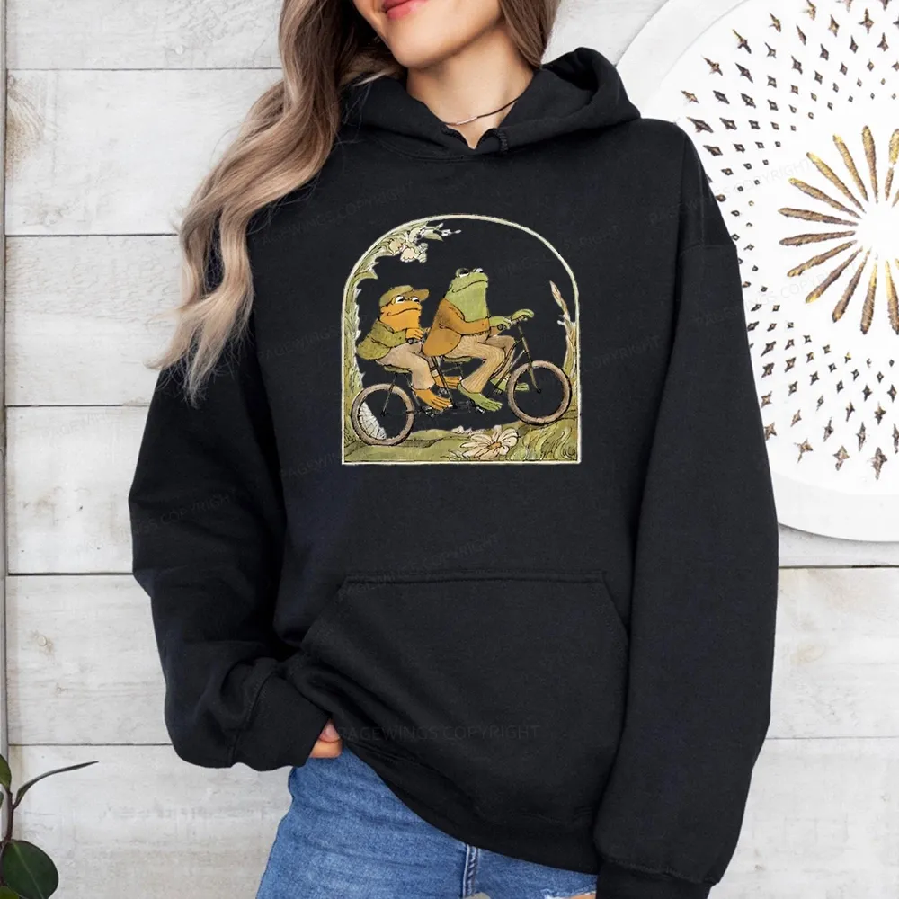 Pagewings Frog And Toad Book Vintage Unisex Classic Hoodie