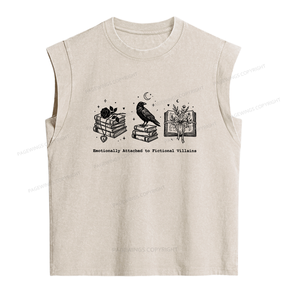 Pagewing Dark Romance Reader Women's Washed Tank Top
