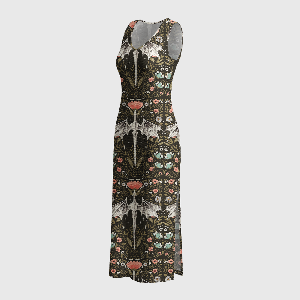 Pagewings Fantasy Book Lover Crochet Maxi Dress