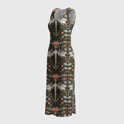 Pagewings Fantasy Book Lover Crochet Maxi Dress