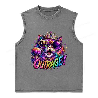 Pagewings Sci-Fi Book Lover Unisex Washed Tank Top