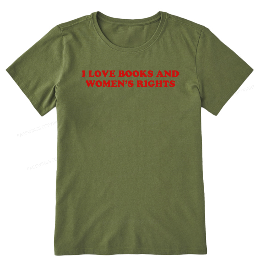 Pagewings I Love Books And Women's Rights Unisex Classic T-shirt