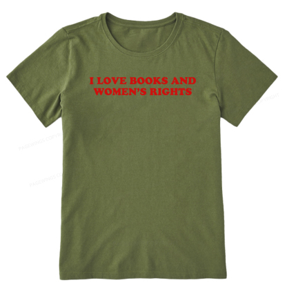 Pagewings I Love Books And Women's Rights Unisex Classic T-shirt