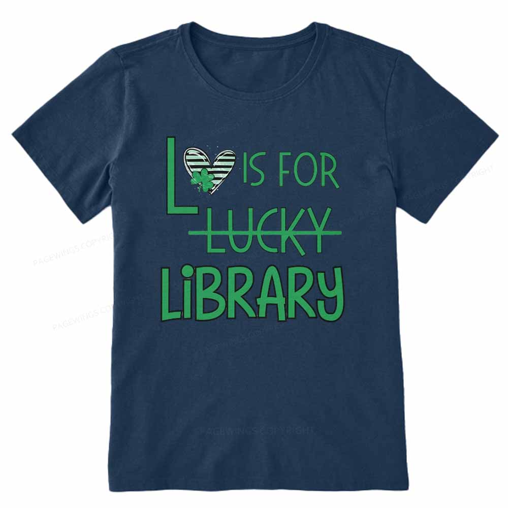 Pagewings St Patricks Day Librarian Tshirt Unisex Classic T-shirt