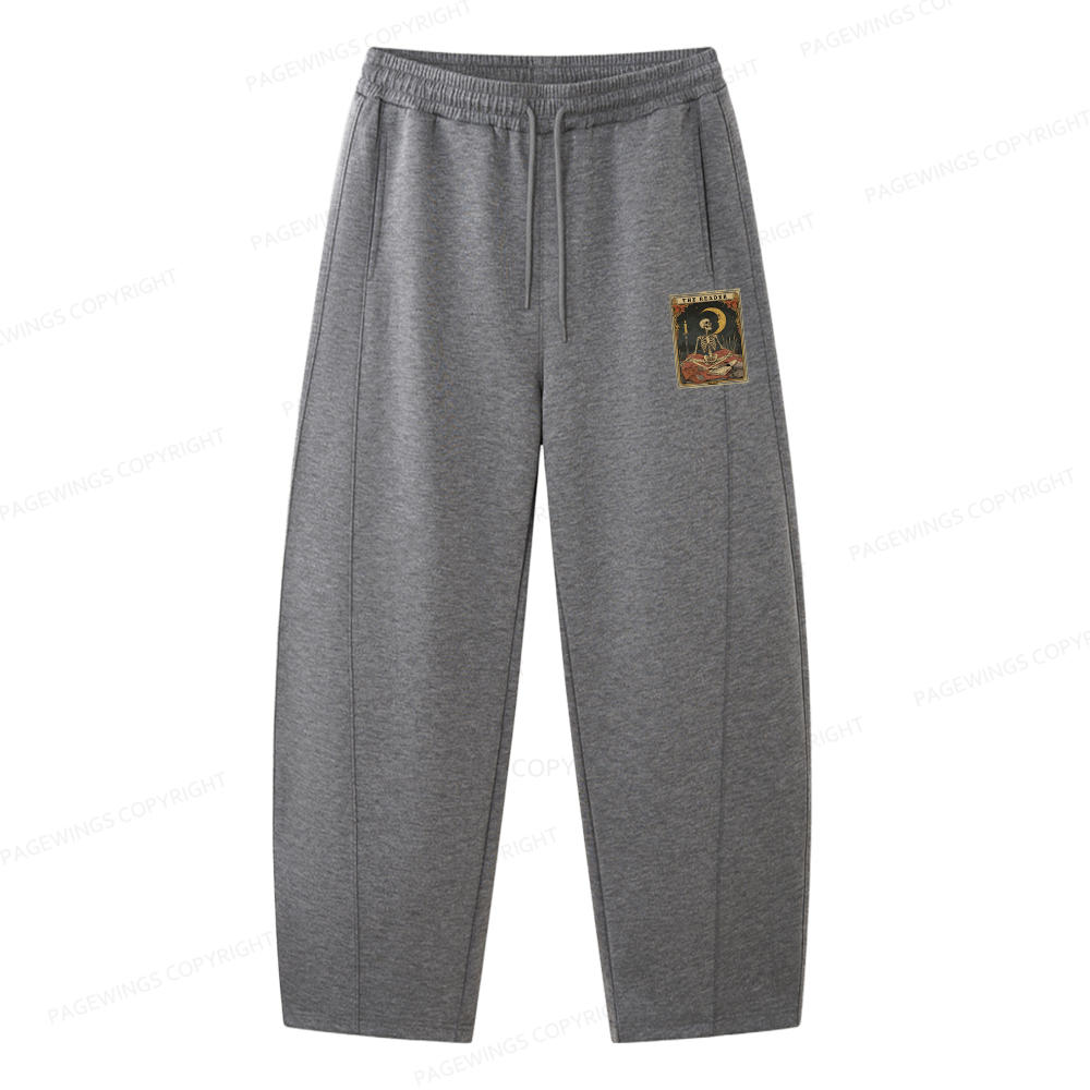 Pagewings The Reader Tarot Card Unisex Barrel Sweatpants
