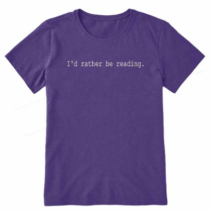 Pagewings I'd Rather Be Reading Unisex Classic T-shirt