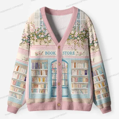 Pagewings Bookstore Unisex Ugly Cardigan Sweaters