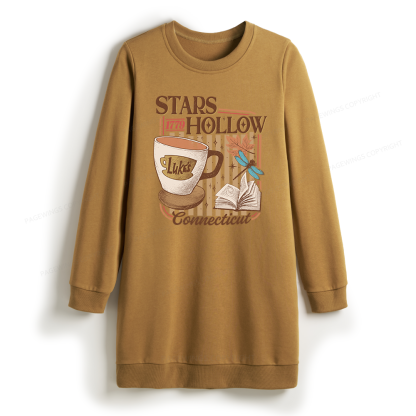 Pagewings Stars Hollow Sweatshirt Dress