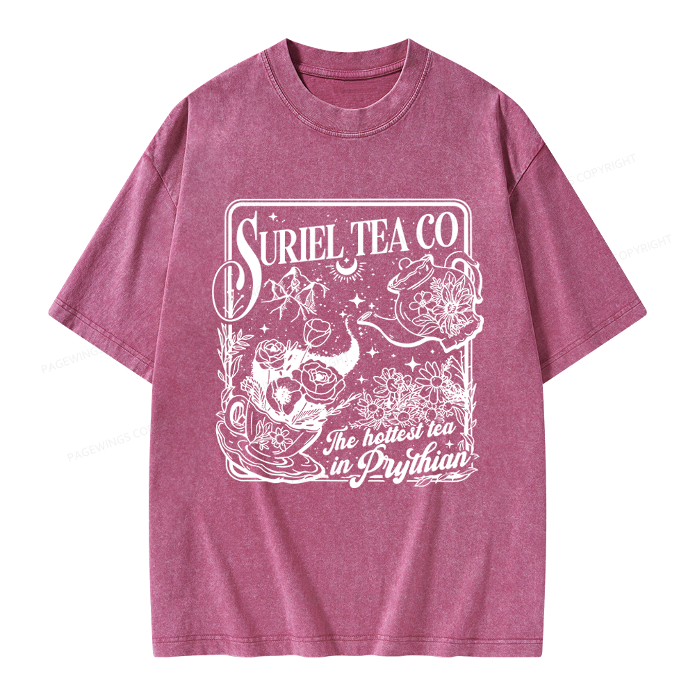 Pagewings Fantasy Reader Unisex Washed T-shirt