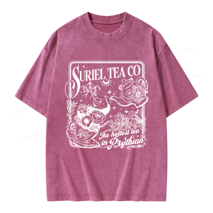 Pagewings Fantasy Reader Unisex Washed T-shirt