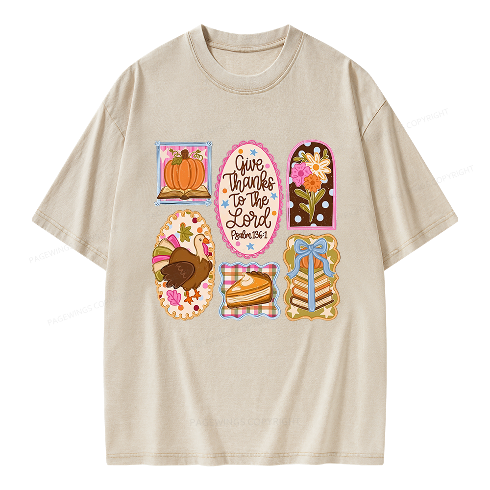 Pagewings Christian Fall Unisex Washed T-shirt
