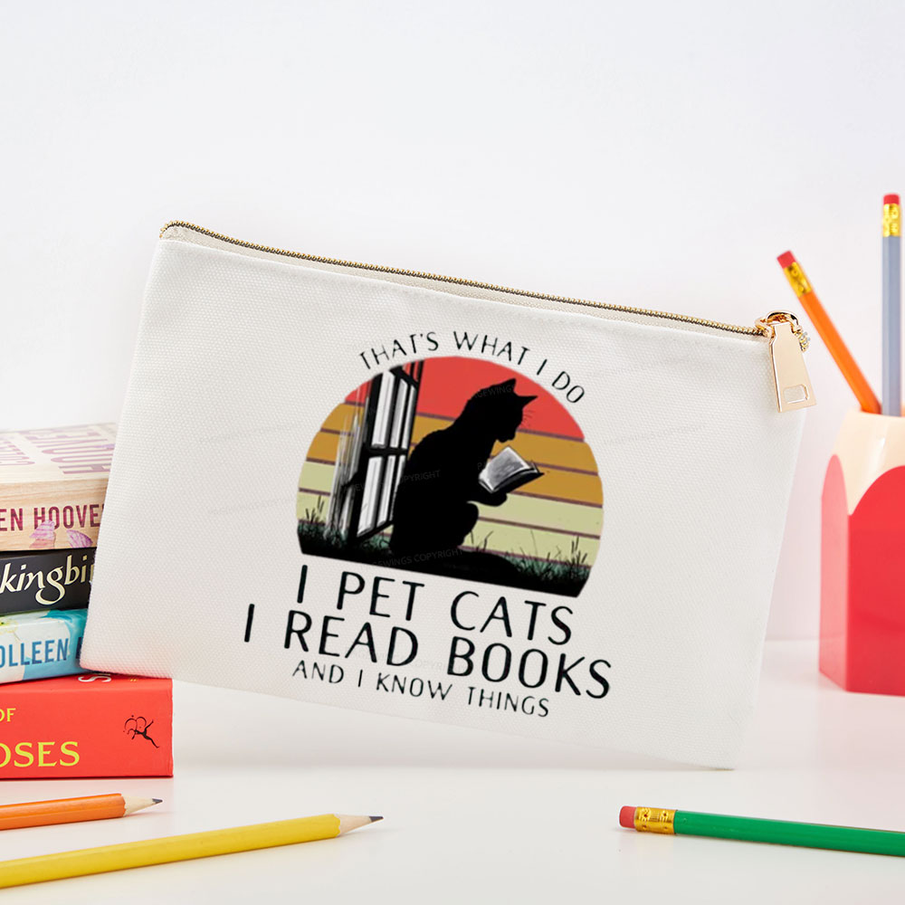 Pagewings Cat And Book Pouch