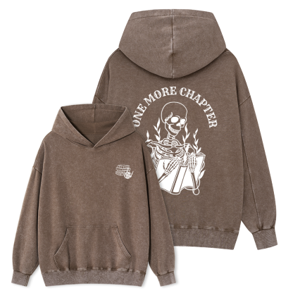 Pagewings One More Chapter Unisex Washed Hoodie