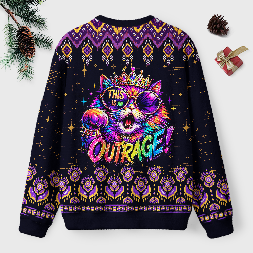 Pagewings Sci Fi Book Lover Unisex Ugly Light Knit Sweatshirt