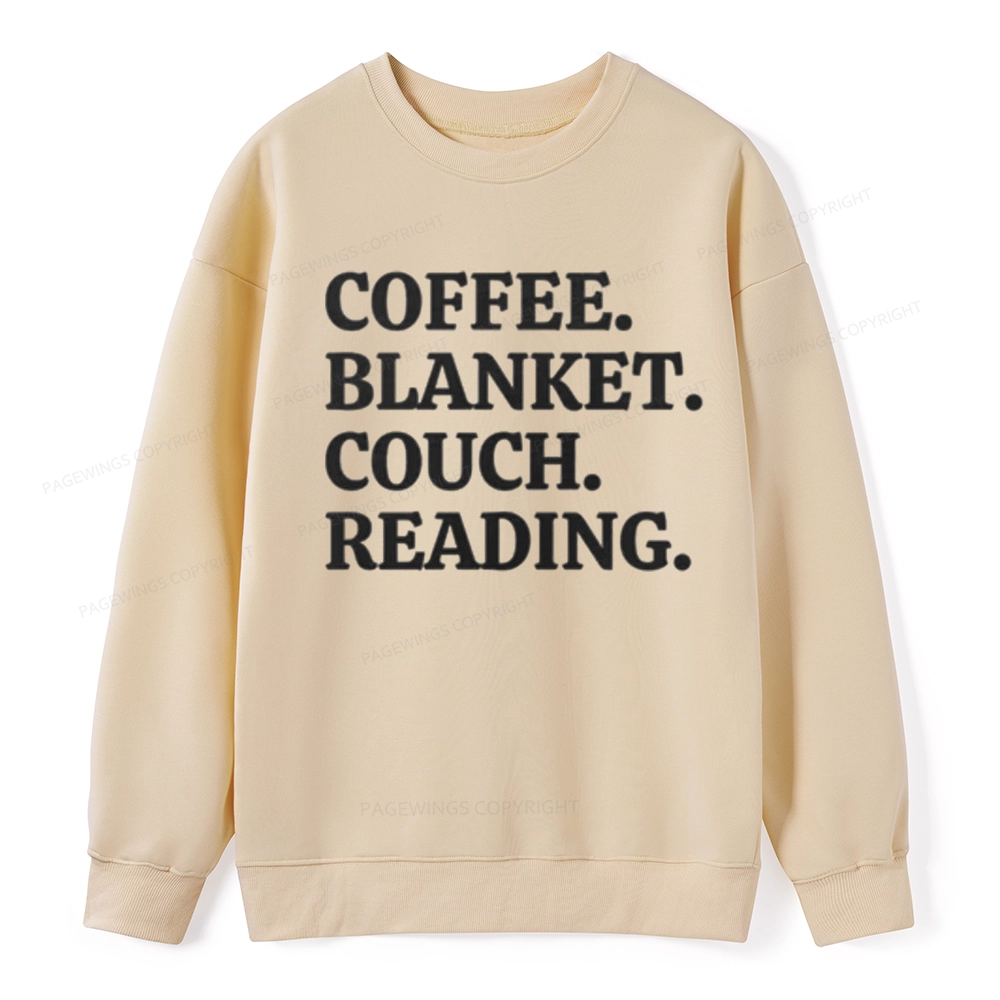 Pagewings Coffee Blanket Couch Reading Unisex Classic Sweatshirt